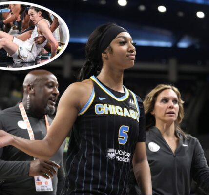 Angel Reese has left fans outraged with a disrespectful gesture towards her opponent, as she was knocked down to the floor by a former WNBA MVP