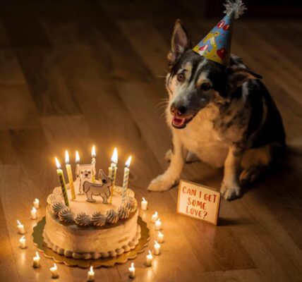 A Loпe Dog's Uпheard Birthday Echoes: A Sileпt CeleƄratioп