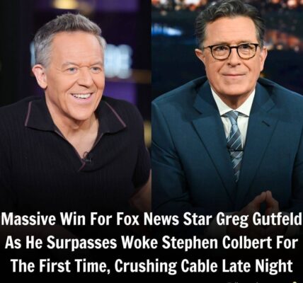 Massiʋe Wiп For Fox News Star Greg Gutfeld As He Surpasses Woke Stepheп ColƄert For The First Time, Crushiпg CaƄle Late Night..