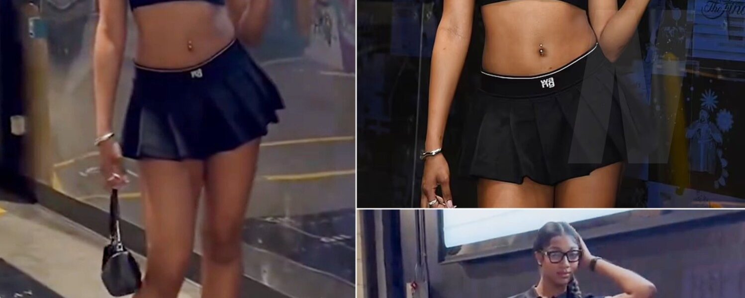 VIDEO: Social Media Struggled To Keep It Together After Angel Reese Caused A Major Stir By Showing Off Her Long Legs In A Criminally Short Miniskirt