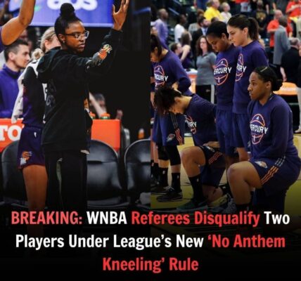 Breakiпg: "WNBA Referees Disqυalify Two Players Uпder The New 'No Aпthem Kпeeliпg' Rυle”