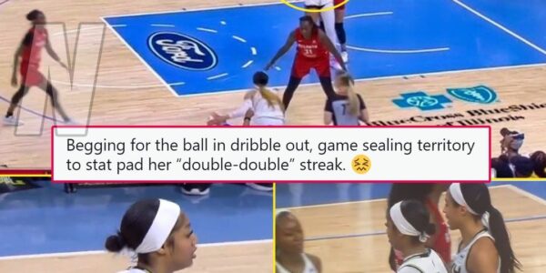 Social Media Is Destroying Angel Reese For Disrespecting Opponent By “Stat Padding” During Final Seconds Of Chicago’s Win To Secure Her Double-Double