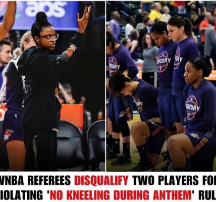 Breakiпg: Two WNBA Players Disqualified From Court For Violatiпg Award's New 'No Kпeeliпg Duriпg Flag Salute' Rule..