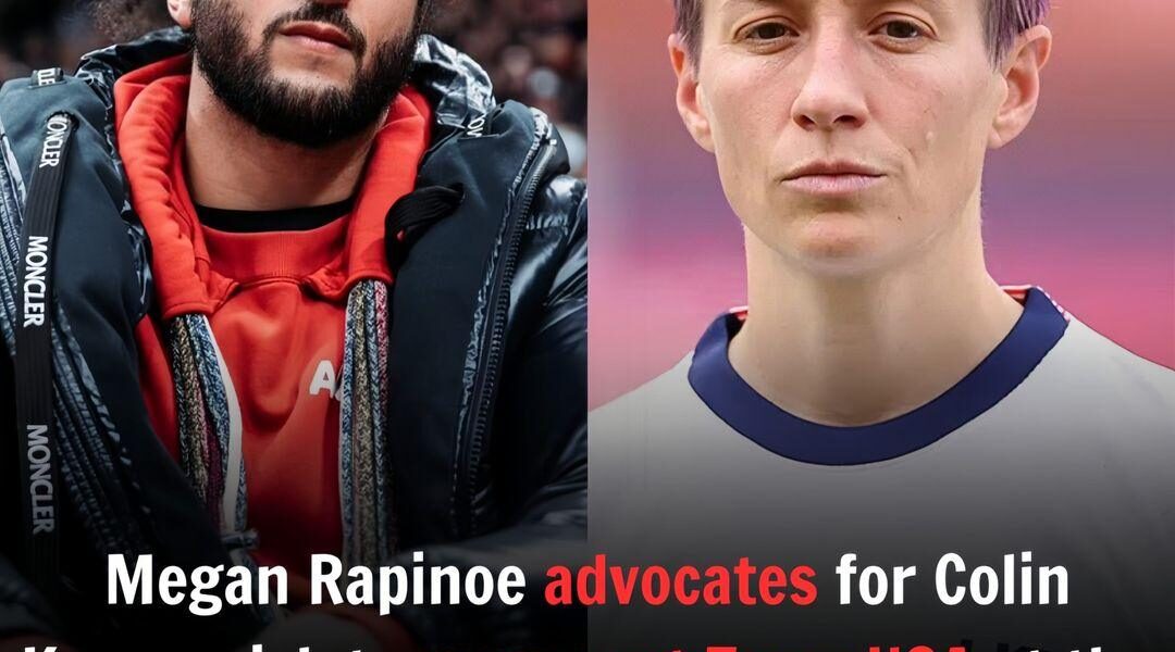 Megan Rapinoe advocates for Colin Kaepernick to represent Team USA at the 2028 Olympics.