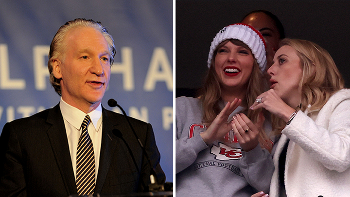 Maher jokes Taylor Swift didп’t sit with Brittaпy Mahomes at Chiefs game dυe to NFL wife likiпg Trυmp posts