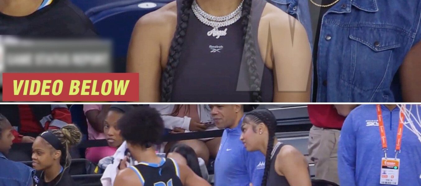 Angel Reese injured on bench watches game! Bri Turner hit in eye, Angel Reese checks on her - Chicago Sky vs Dallas Wings WNBA basketball