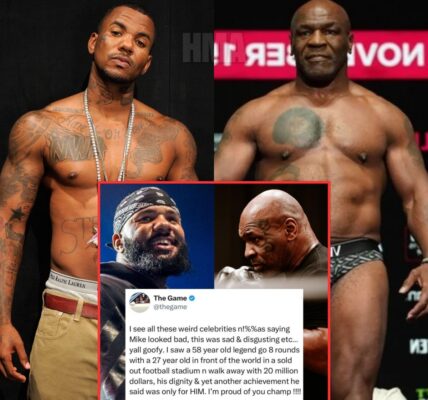 The Game Following Mike Tyson's heated altercation with Jake Paul, his remarks