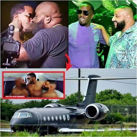 Exclusive Images of DJ Khaled, Rick Ross, and Diddy on a Private Jet Dominate the Internet.