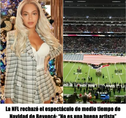 "She is not a good artist," the NFL says of Beyoncé's Christmas halftime performance.